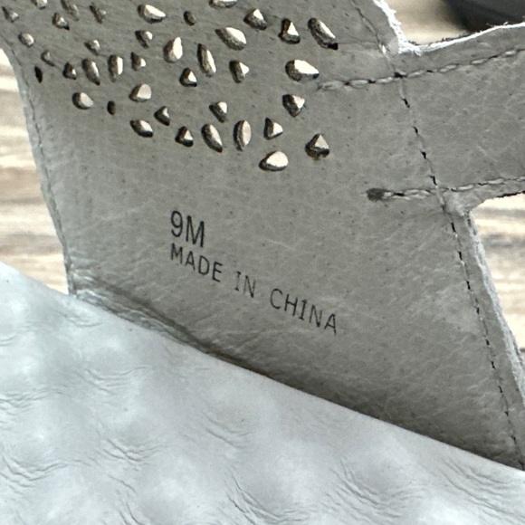 NIB Jambu Alba 9M 40 Wide Fit Slingback Rocker Platform Sandal Gunmetal Grey - Picture 8 of 12